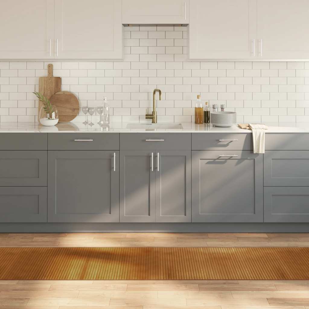 Thumbnail - vidaXL Teppich Rechteckig Braun 60x1000 cm Bambus