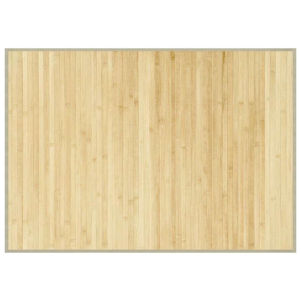 vidaXL Koberec obdĺžnikový bledý prírodný 70x100 cm bambus