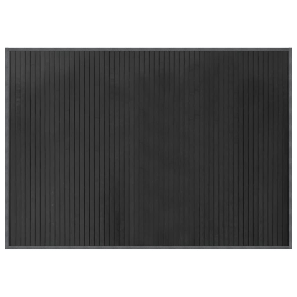 vidaXL Koberec obdĺžnikový sivý 70x100 cm bambusový
