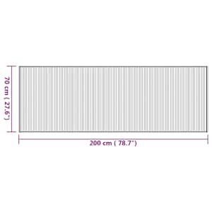 Koberec obdélníkový přírodní 70 x 200 cm bambus - obrázek 8