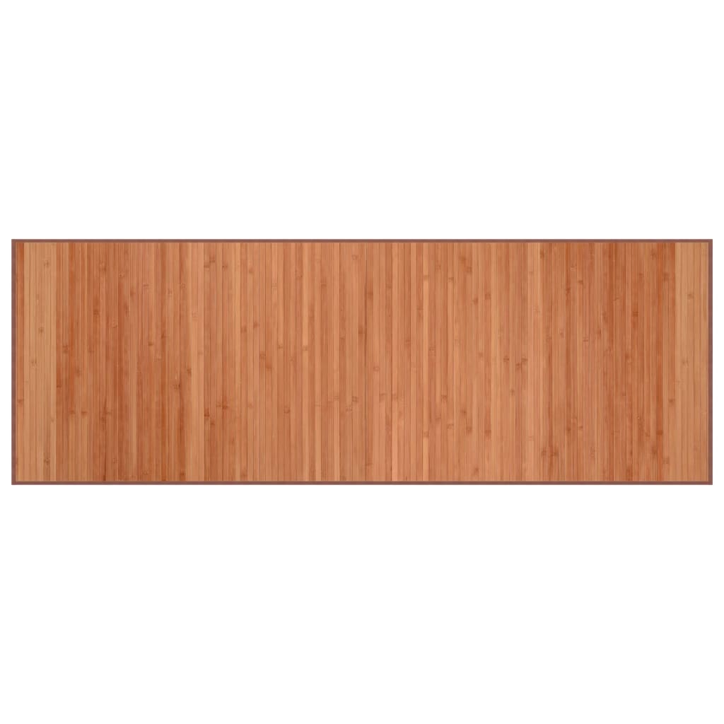 vidaXL Koberec obdĺžnikový hnedý 70x200 cm bambus