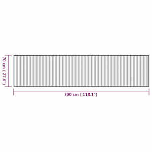 Koberec obdélníkový přírodní 70 x 300 cm bambus - obrázek 8
