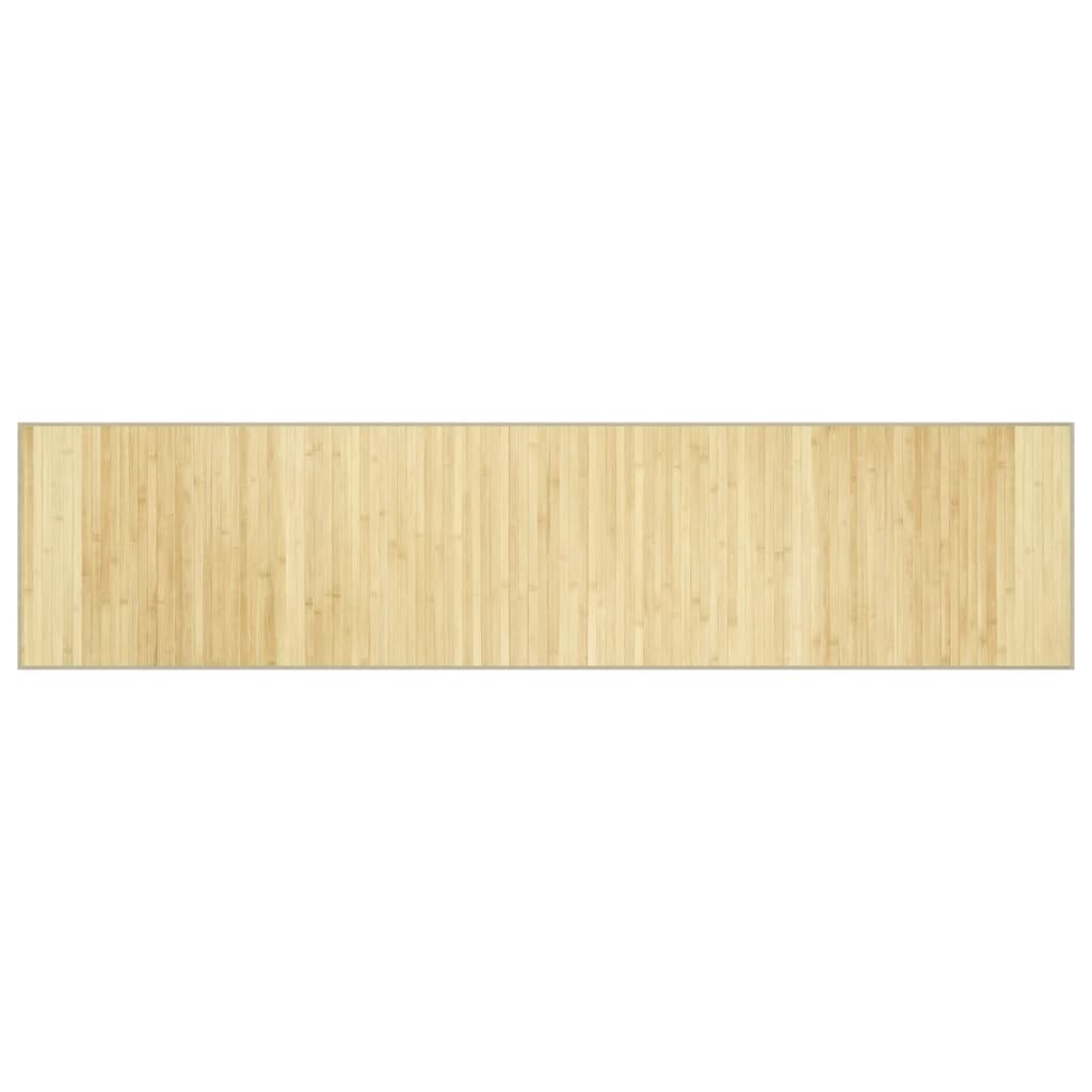vidaXL Koberec obdĺžnikový bledý prírodný 70x300 cm bambus