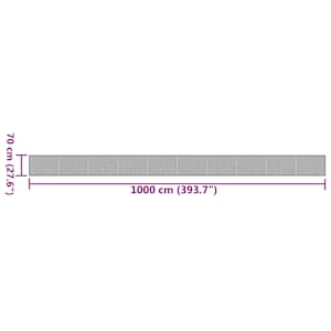 Koberec obdélníkový světle přírodní 70 x 1 000 cm bambus - obrázek 8