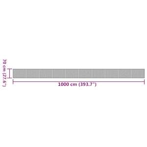 Koberec obdélníkový tmavě hnědý 70 x 1 000 cm bambus - obrázek 8