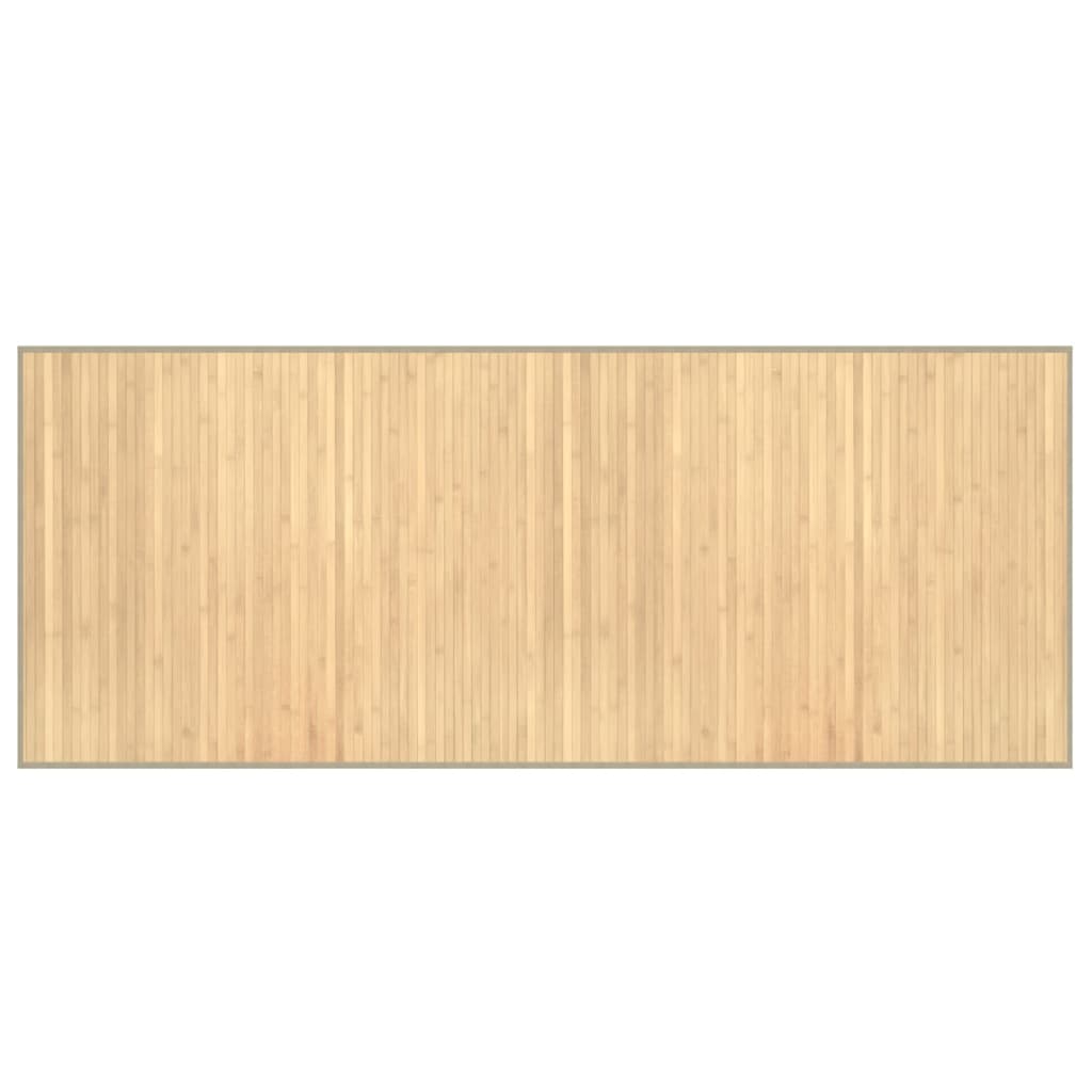 vidaXL Koberec obdélníkový světle přírodní 80 x 200 cm bambus