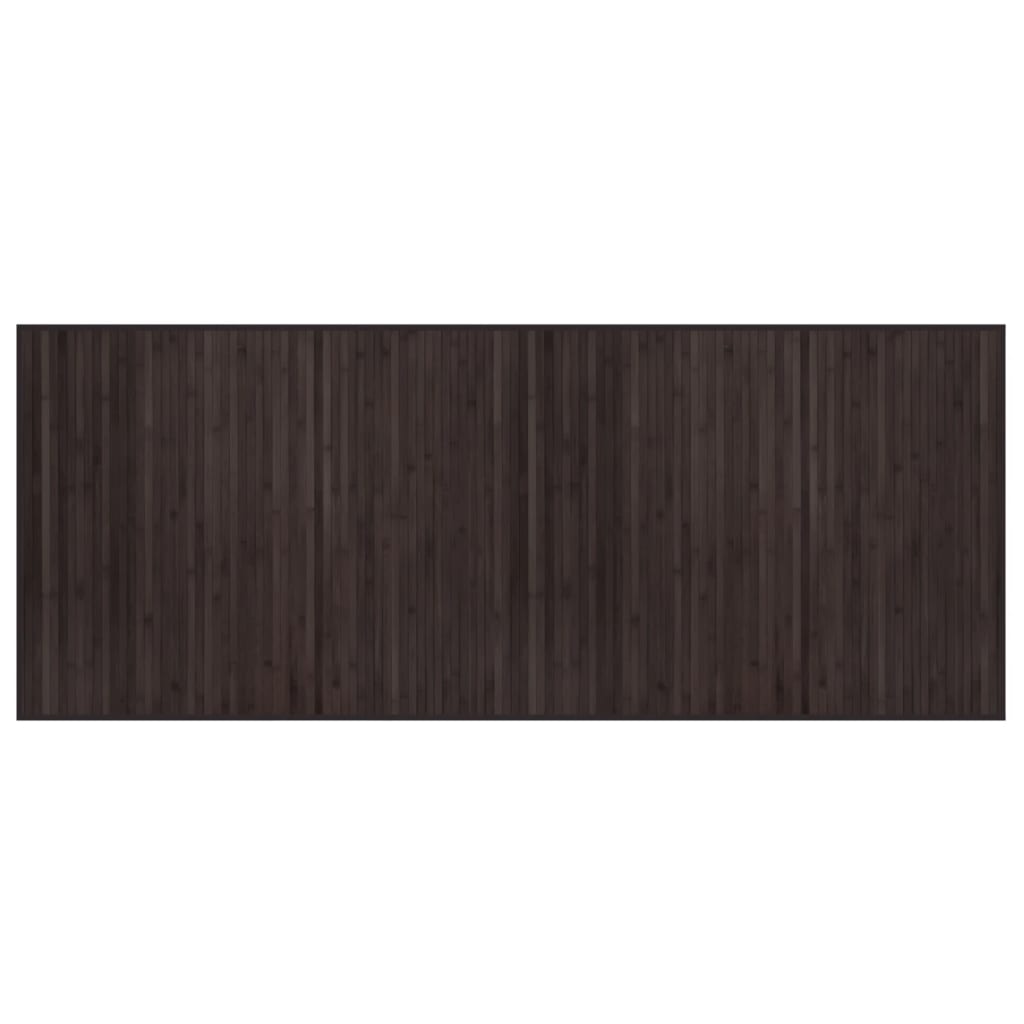 vidaXL Koberec obdĺžnikový tmavohnedý 80x200 cm bambus