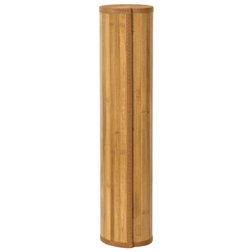 vidaXL - Vloerkleed - rechthoekig - 80x300 - cm - bamboe - naturel