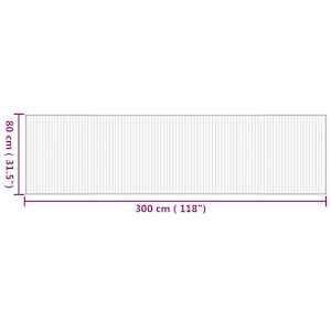 Koberec obdélníkový přírodní 80 x 300 cm bambus - obrázek 8