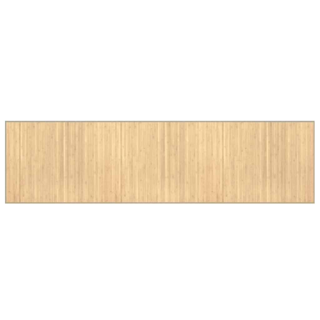vidaXL Koberec obdélníkový světle přírodní 80 x 300 cm bambus