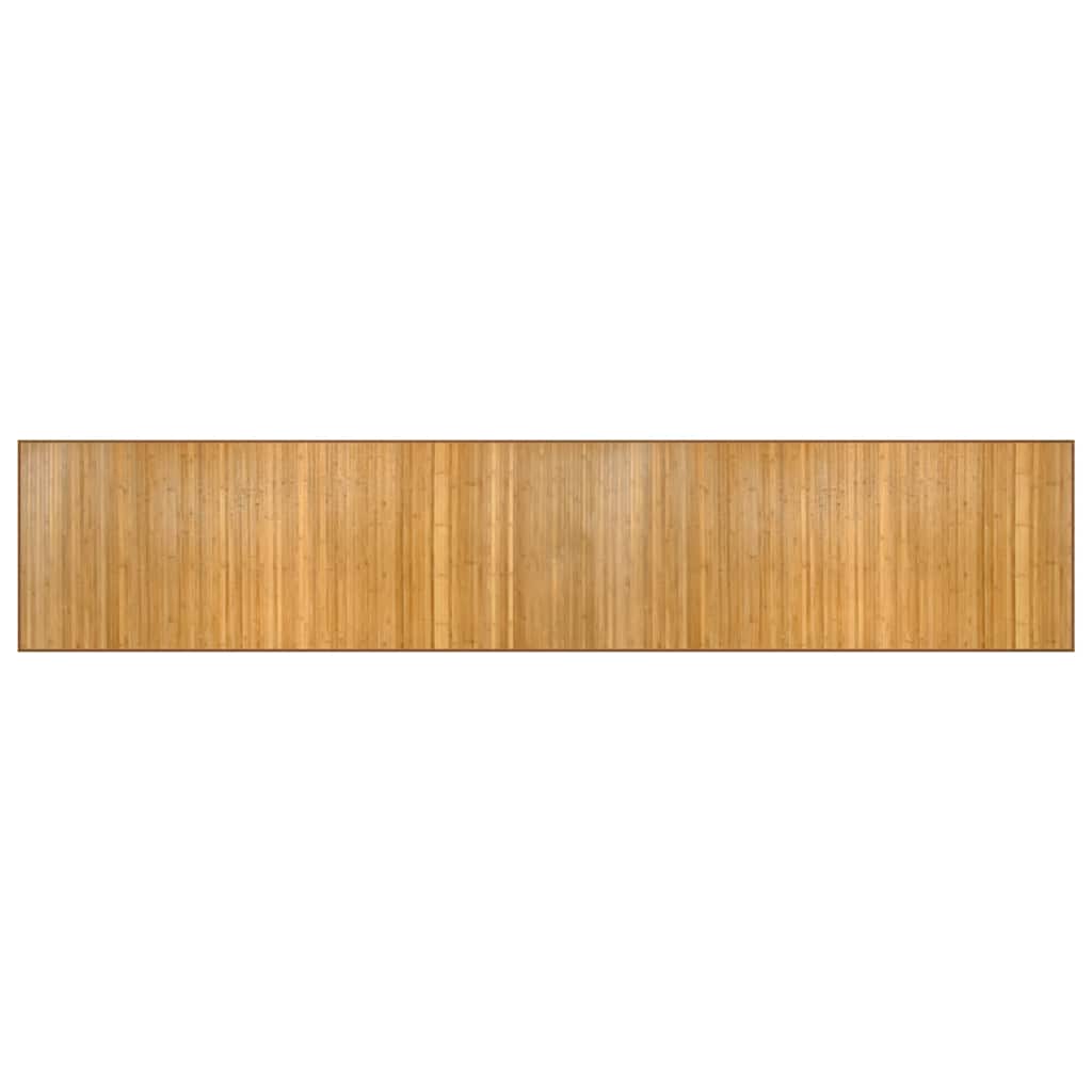 VidaXL Koberec obdélníkový přírodní 80 x 400 cm bambus