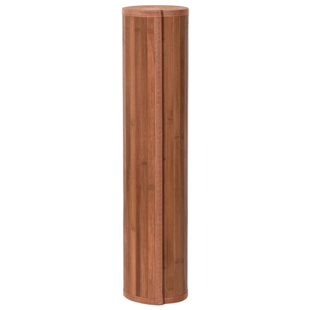 vidaXL Vloerkleed rechthoekig 80x500 cm bamboe bruin afbeelding