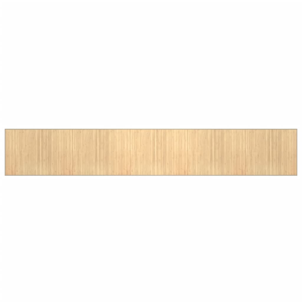 vidaXL Koberec obdélníkový světle přírodní 80 x 1 000 cm bambus