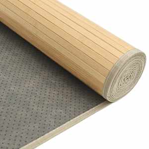 Koberec obdélníkový světle přírodní 80 x 1 000 cm bambus - obrázek 5