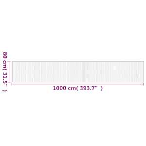 Koberec obdélníkový světle přírodní 80 x 1 000 cm bambus - obrázek 8