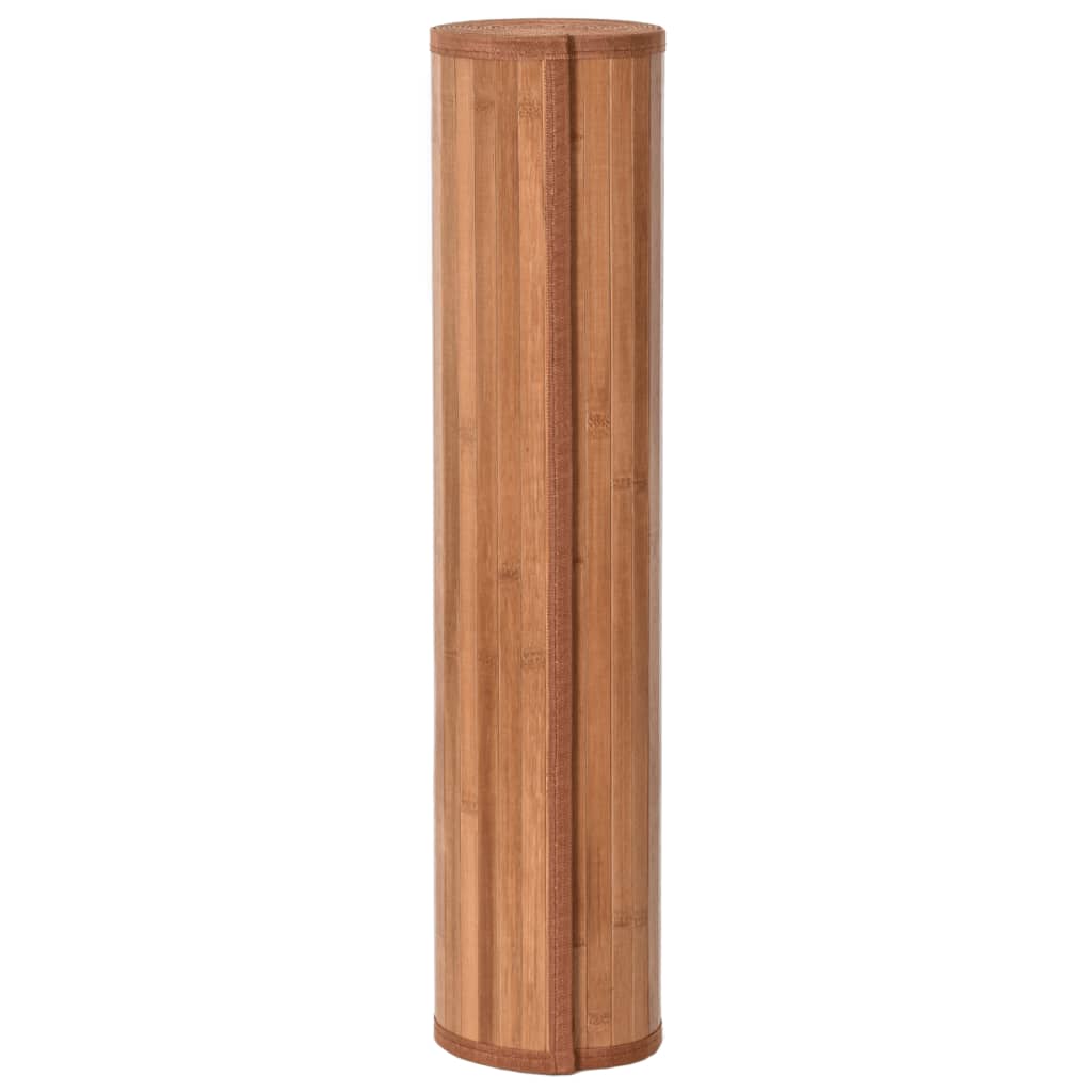 vidaXL Vloerkleed vierkant 100x100 cm bamboe naturel