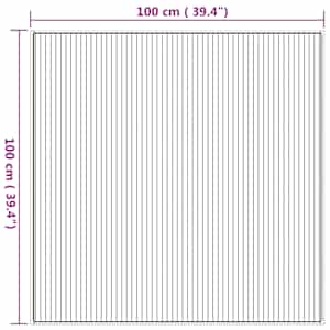 Koberec čtvercový přírodní 100 x 100 cm bambus - obrázek 8