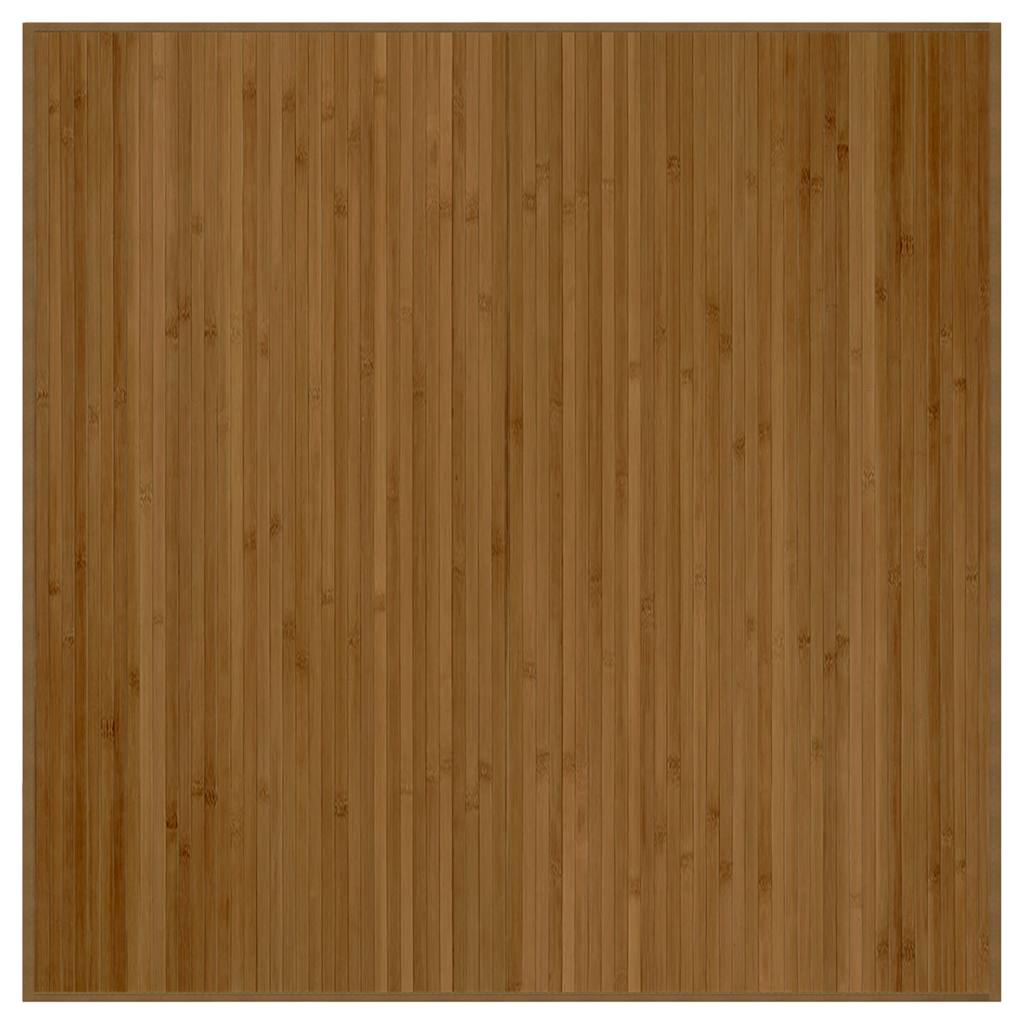 vidaXL Koberec čtvercový hnědý 100 x 100 cm bambus