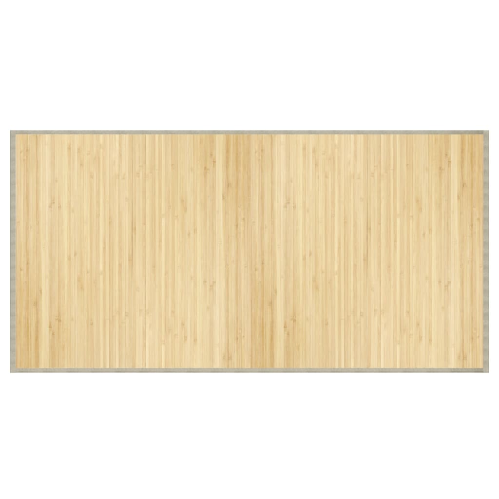 vidaXL Koberec obdĺžnikový bledý prírodný 100x200 cm bambus