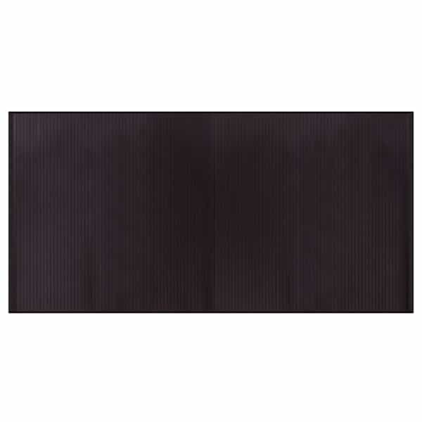 vidaXL vaip, ristk&uuml;likukujuline, tumepruun, 100 x 200 cm, bambus