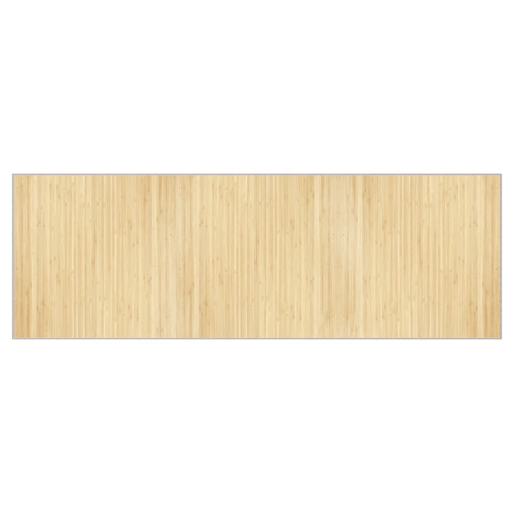 vidaXL Koberec obdĺžnikový bledý prírodný 100x300 cm bambus