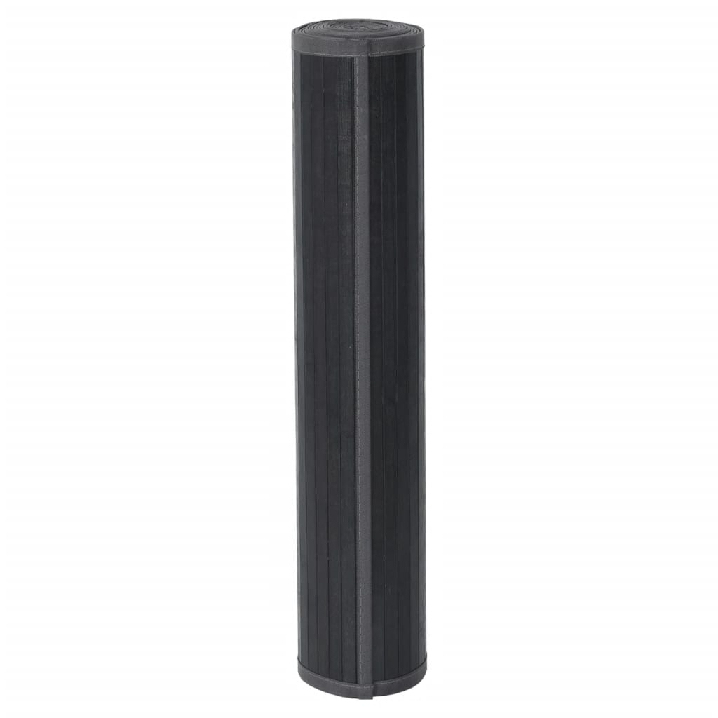 vidaXL Vloerkleed rechthoekig 100x400 cm bamboe grijs afbeelding