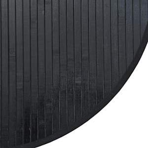 Koberec kulatý černý 60 cm bambus - obrázek 6