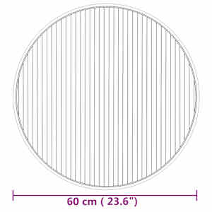 Koberec kulatý přírodní 60 cm bambus - obrázek 8
