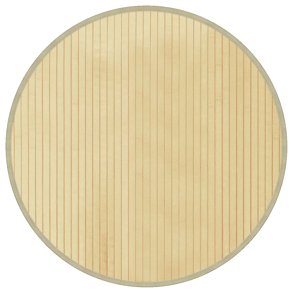 vidaXL Koberec kulatý světle přírodní 60 cm bambus