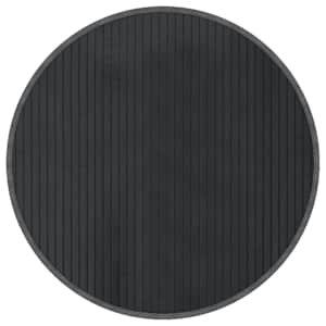 vidaXL vaip &uuml;mmargune, hall, 60 cm, bambus