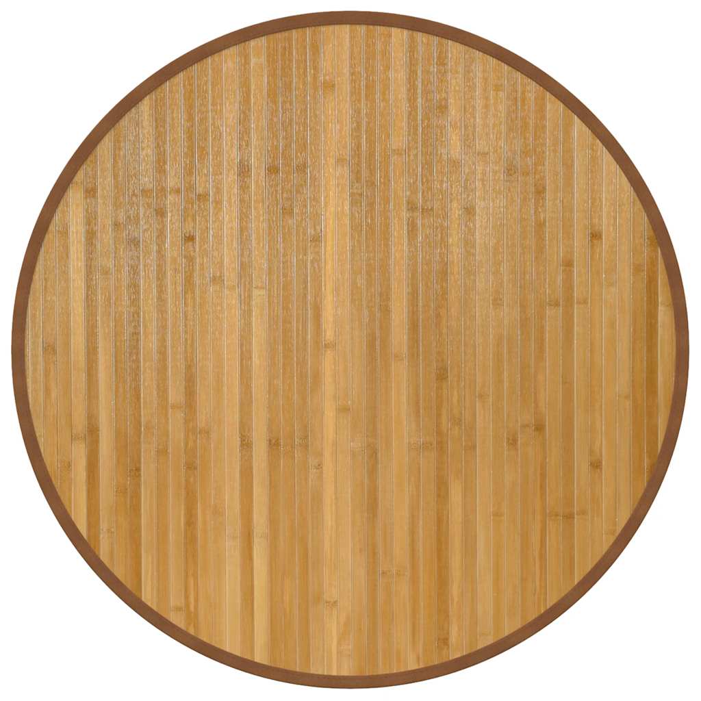 vidaXL Okrúhly koberec prírodný 80 cm bambus