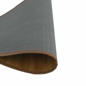 Koberec kulatý hnědý 80 cm bambus - obrázek 5