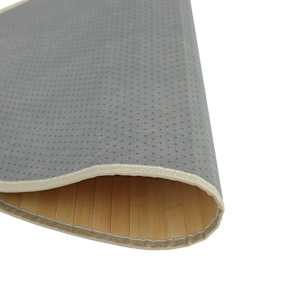 Koberec kulatý světle přírodní 80 cm bambus - obrázek 5