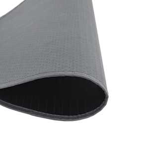 Koberec kulatý šedý 80 cm bambus - obrázek 5