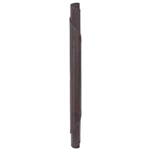 Koberec kulatý tmavě hnědý 80 cm bambus - obrázek 3
