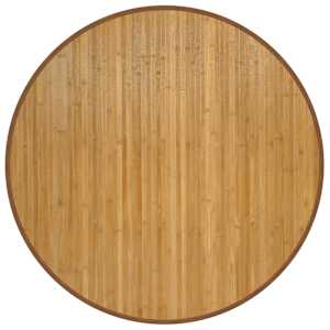 Koberec kulatý přírodní 100 cm bambus - obrázek 2