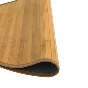 Koberec kulatý přírodní 100 cm bambus - obrázek 4
