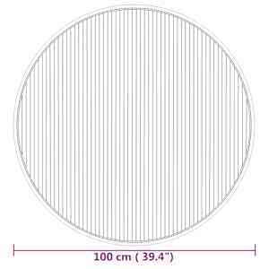 Koberec kulatý přírodní 100 cm bambus - obrázek 8