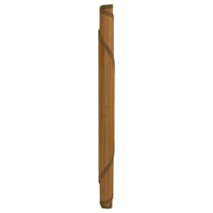 Koberec kulatý hnědý 100 cm bambus - obrázek 3