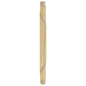 Koberec kulatý světle přírodní 100 cm bambus - obrázek 3