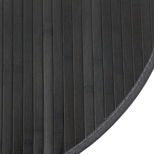 Koberec kulatý šedý 100 cm bambus - obrázek 6