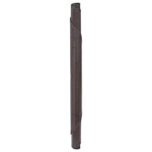 Koberec kulatý tmavě hnědý 100 cm bambus - obrázek 3