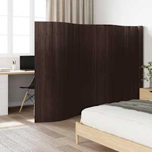 Paravan temno rjav širina 600 cm višina 165 cm bambus