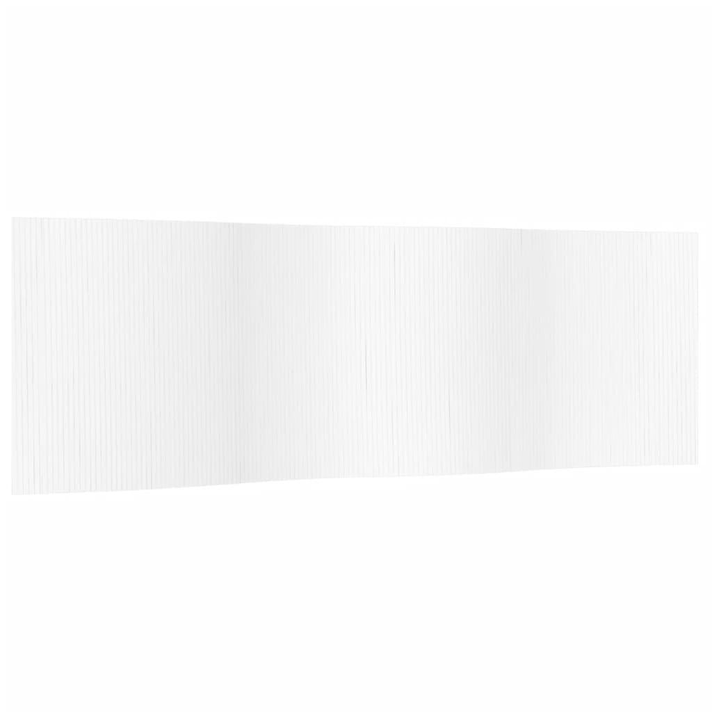 vidaXL Paraván bílý 165 x 600 cm bambus