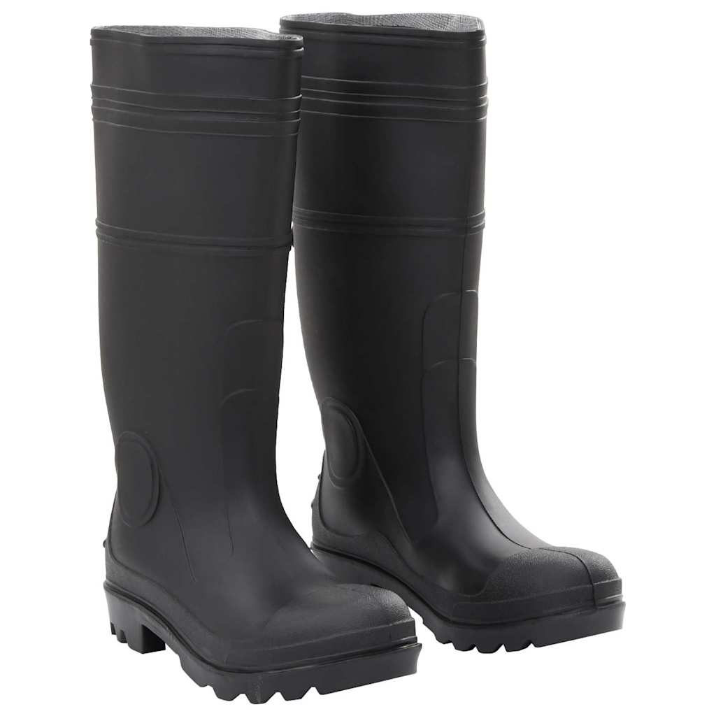 vidaXL Gummistiefel Schwarz Größe 40 PVC