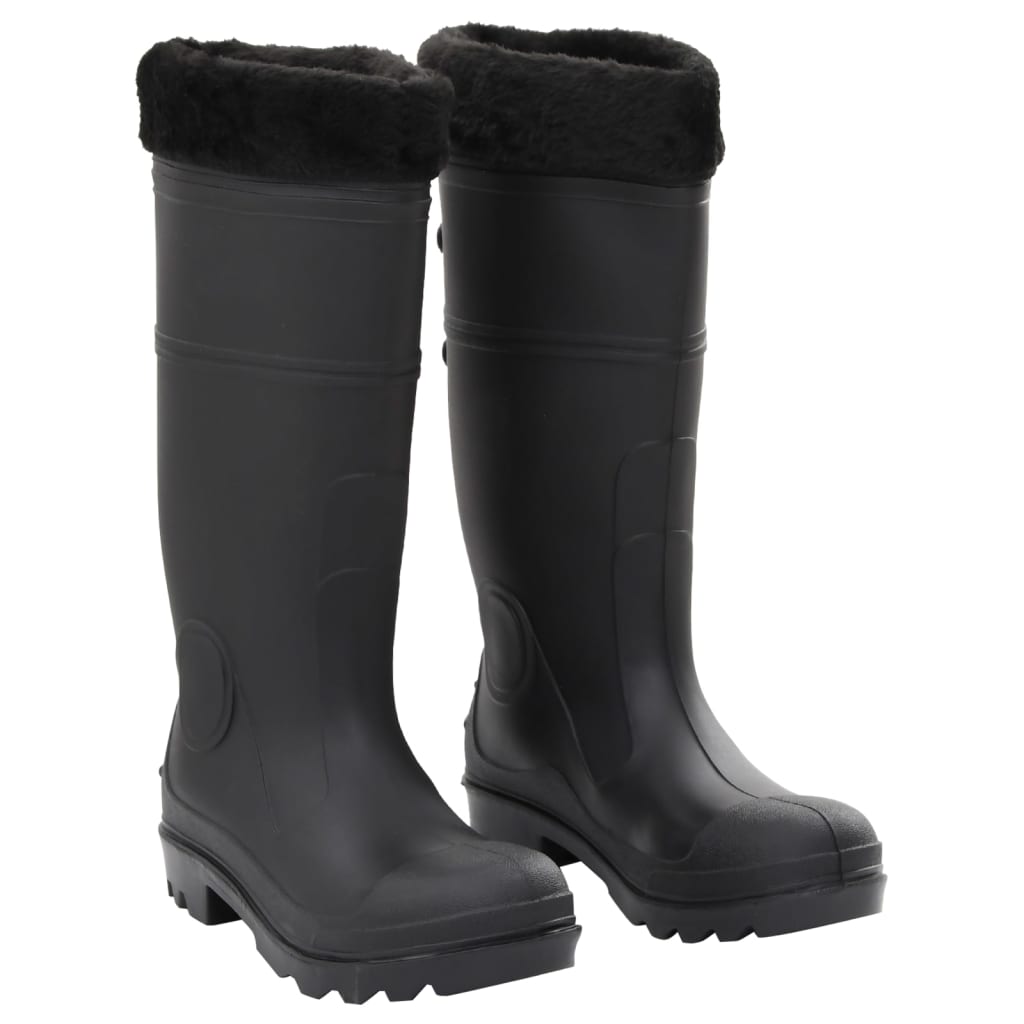 Čizme za kišu s uklonjivim čarapama crne veličina 38 PVC Čizme za pecanje i lov Naručite namještaj na deko.hr