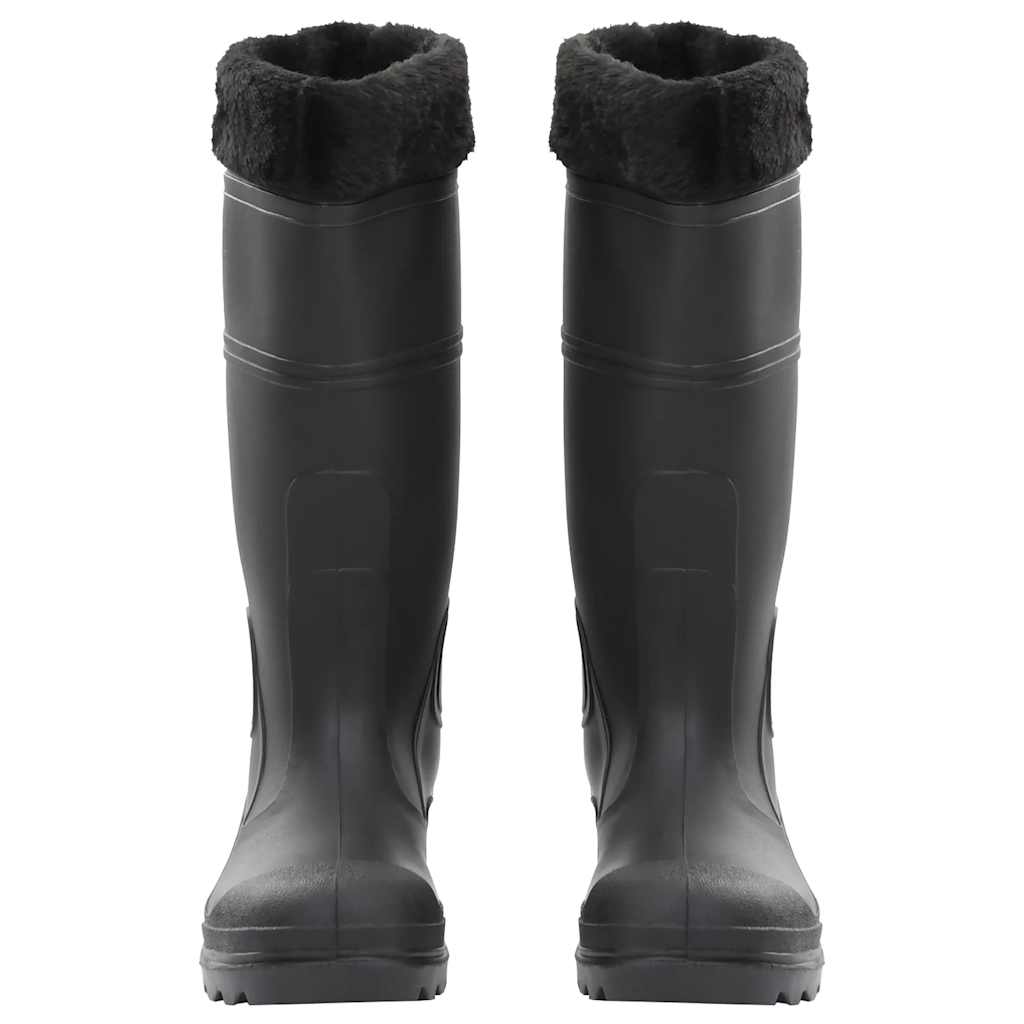 Thumbnail - vidaXL Gummistiefel mit Herausnehmbarem Innenfutter Schwarz Gr. 39 PVC
