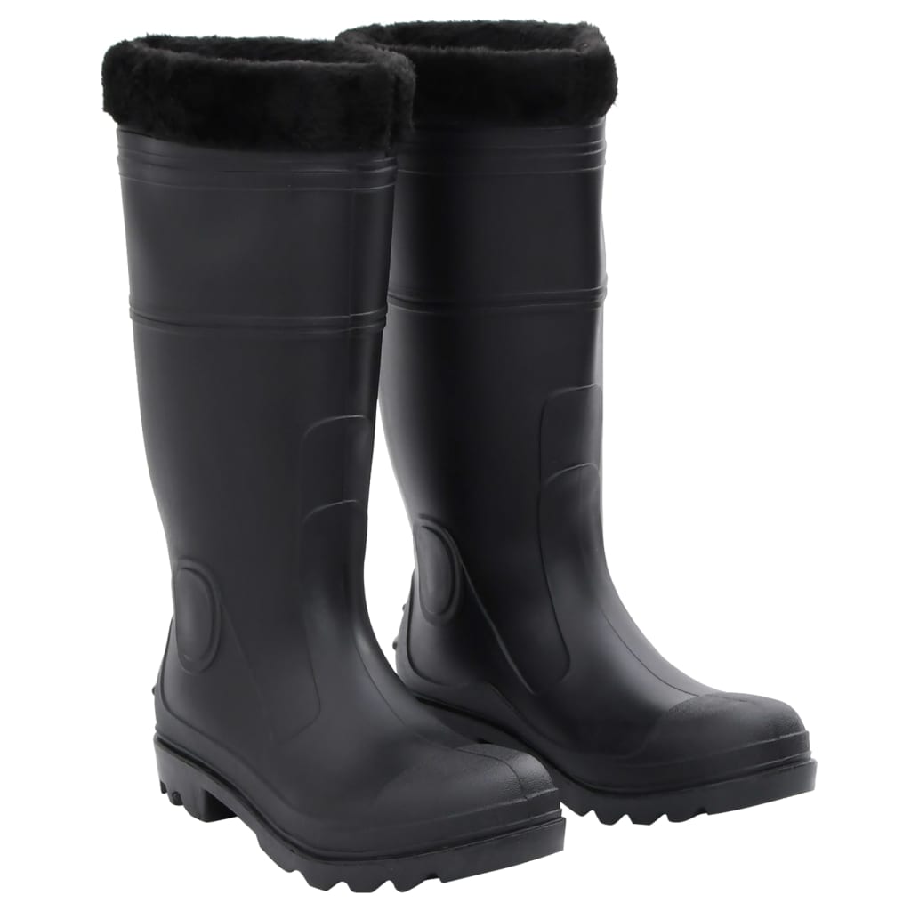 Čizme za kišu s uklonjivim čarapama crne veličina 41 PVC Čizme za pecanje i lov Naručite namještaj na deko.hr