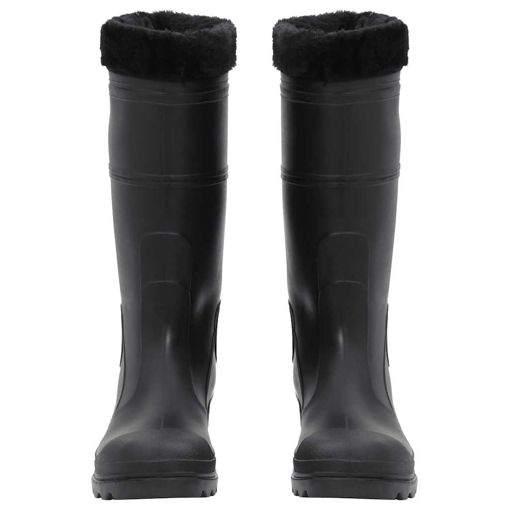 Thumbnail - vidaXL Gummistiefel mit Herausnehmbarem Innenfutter Schwarz Gr. 42 PVC