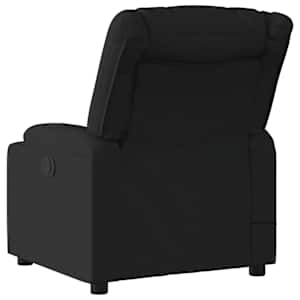 Masážní polohovací křeslo černé textil - obrázek 4